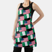 フラグズナイジェリアアメリカパーティー エプロン (インサイチュ)