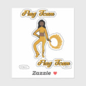 フラグチームリングや輪シール(金ゴールド) シール (シート)