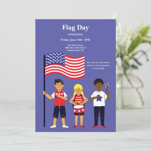 フラグデイお祝い 招待状 (スタンド正面)