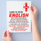 フラグデザイン英語コース チラシ (手)