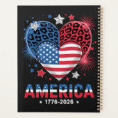 フラグハートヒョウ 1776 2026 七月四日 プランナー手帳 (裏面)