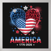 フラグハートヒョウ 1776 2026 七月四日 ポスター (正面)