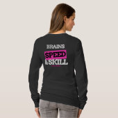 フラグフットボールの炎のハイプLS Tシャツ (裏面フル)