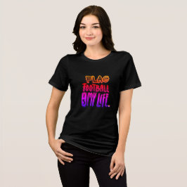 フラグフットボールは私の人生 トライブレンドTシャツ
