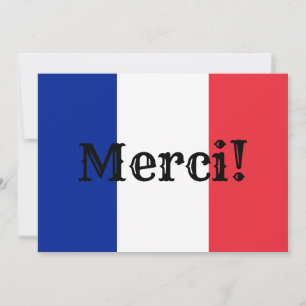フラグフランスのありがとう サンキューカード