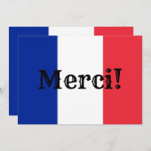 フラグフランスのありがとう サンキューカード (正面/裏面)