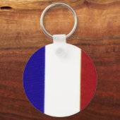 フラグフランスのキーリング キーホルダー (正面)