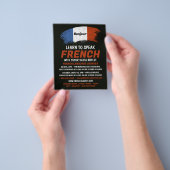 フラグフランスのデザイン、言語コーフランスのス チラシ (手)