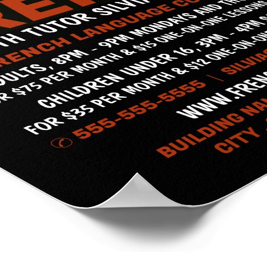 フラグフランスのデザイン、言語コーフランスのス ポスター (角)