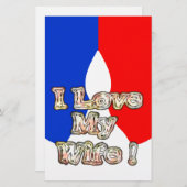 フラグフランスのハクナマタタ私は私の妻のイメージを愛する.png 便箋 (正面/裏面)