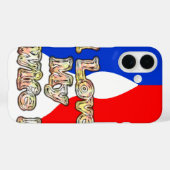 フラグフランスのハクナマタタ私は私の妻のイメージを愛する.png Case-Mate iPhoneケース (裏面 (横))