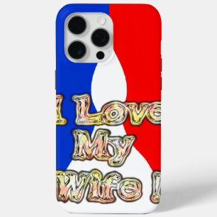 フラグフランスのハクナマタタ私は私の妻のイメージを愛する.png iPhone 15 pro maxケース