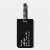 フラグフランスのハート ラゲッジタグ (裏面縦)