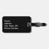 フラグフランスのハート ラゲッジタグ (裏面横)