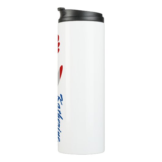 フラグフランスのバラパーソナライズされた タンブラー (回転右)