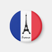 フラグフランスのマグネット、エッフェルタワー、休日、フランス マグネット (正面)