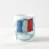 フラグフランスの赤白青コーヒーマグ コーヒーマグカップ (中央)