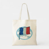 フラグフランスの赤白青トートバッグ トートバッグ (裏面)