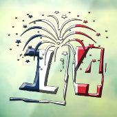 フラグフランスの7月14日クアトルツジュイレットBastille日 ウィンドウサイン (シート3)