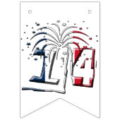 フラグフランスの7月14日クアトルツジュイレットBastille日 バンティングフラッグ (第2の旗)