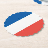 フラグフランスの ペーパーコースター (アングル)