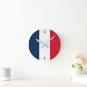 フラグフランスの ラウンド壁時計 (ホーム)