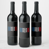 フラグフランスの ワインラベル (ボトル)