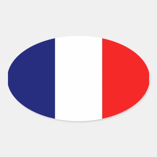 フラグフランスの 楕円形シール (正面)