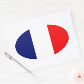フラグフランスの 楕円形シール (封筒)