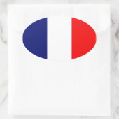 フラグフランスの 楕円形シール (バッグ)