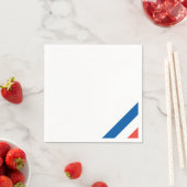 フラグフランスの: Chic Tricolor Bastille Dayパーティー スタンダードカクテルナプキン (インサイチュ)
