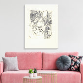 フラグメントダルツ1シュールスケッチキャンバス キャンバスプリント (インサイチュ (リビング))