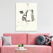 フラグメントダルツ4シュールレアリストスケッチキャンバス キャンバスプリント (インサイチュ (リビング))