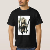 フラグメントポートレートTシャツ - モダン抽象美学 Tシャツ (正面)