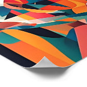 フラグメント交響曲：抽象芸術幾何融合 ポスター (角)