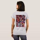 フラグメント化されたパルス 女性用Tシャツ Tシャツ (裏面フル)
