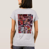 フラグメント化されたパルス 女性用Tシャツ Tシャツ (裏面)