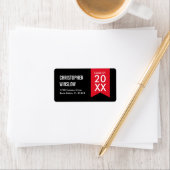 フラグモダンの目盛ラベル – 赤 ラベル (インサイチュ)