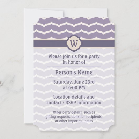 フラグラントジグザグザパーティの招待状 招待状 (正面)