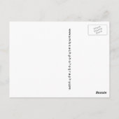 フラグラービーチピアブラックアンドホワイト写真 ポストカード (裏面)