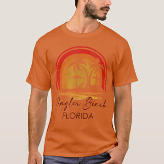 フラグラービーチフロリダサマーバケーショントロピカルサン Tシャツ