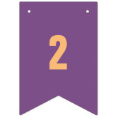 フラグ上のカスタマイズ可能な数値1 ～ カラフル 16 バンティングフラッグ (第2の旗)