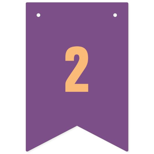 フラグ上のカスタマイズ可能な数値1 ～ カラフル 16 バンティングフラッグ (第2の旗)