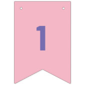 フラグ上のカスタマイズ可能な数値1 ～ カラフル 16 バンティングフラッグ (第1の旗)