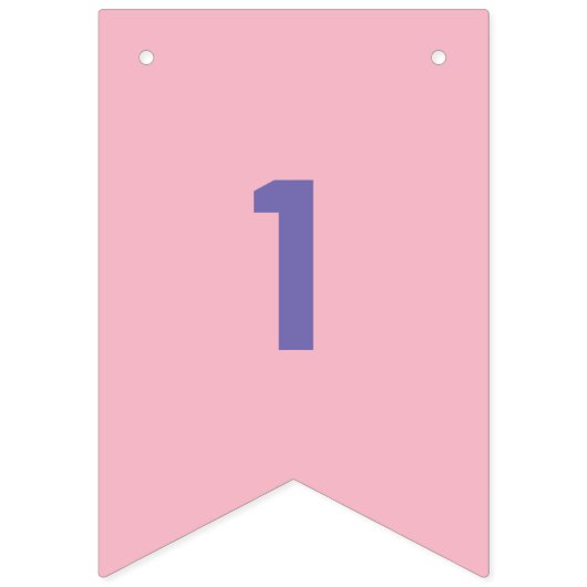 フラグ上のカスタマイズ可能な数値1 ～ カラフル 16 バンティングフラッグ (第1の旗)