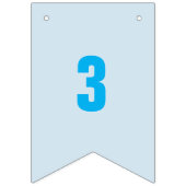 フラグ上のカスタマイズ可能な数値1 ～ カラフル 16 バンティングフラッグ (第3の旗)