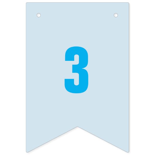 フラグ上のカスタマイズ可能な数値1 ～ カラフル 16 バンティングフラッグ (第3の旗)