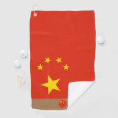 フラグ中国のと中国モノグラムの/ゴルフ ゴルフタオル (インサイチュ)