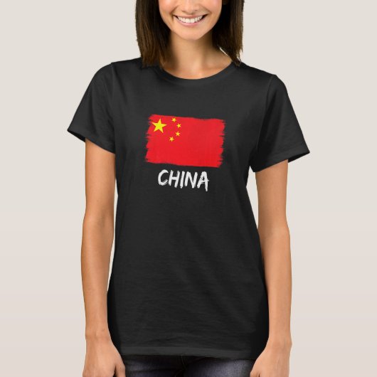 フラグ中国の中国 Tシャツ (正面)