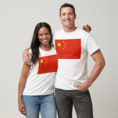 フラグ中国の Tシャツ (ユニセックス)